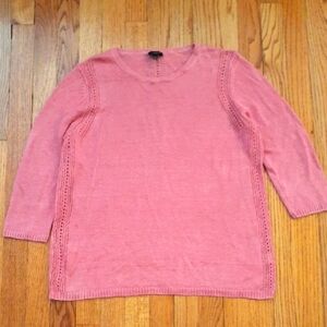 Women's Pink Sweater Talbots Petite XL